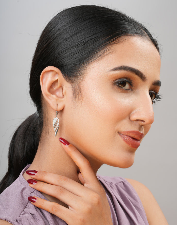 fairy wings sterling silver earrings for women