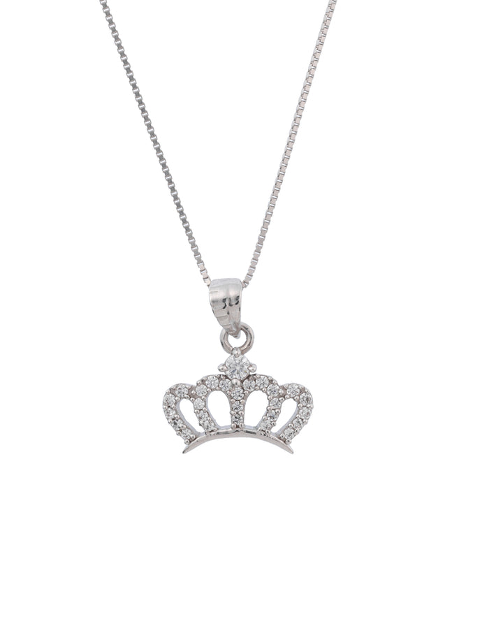 royal crown sterling silver pendant charm