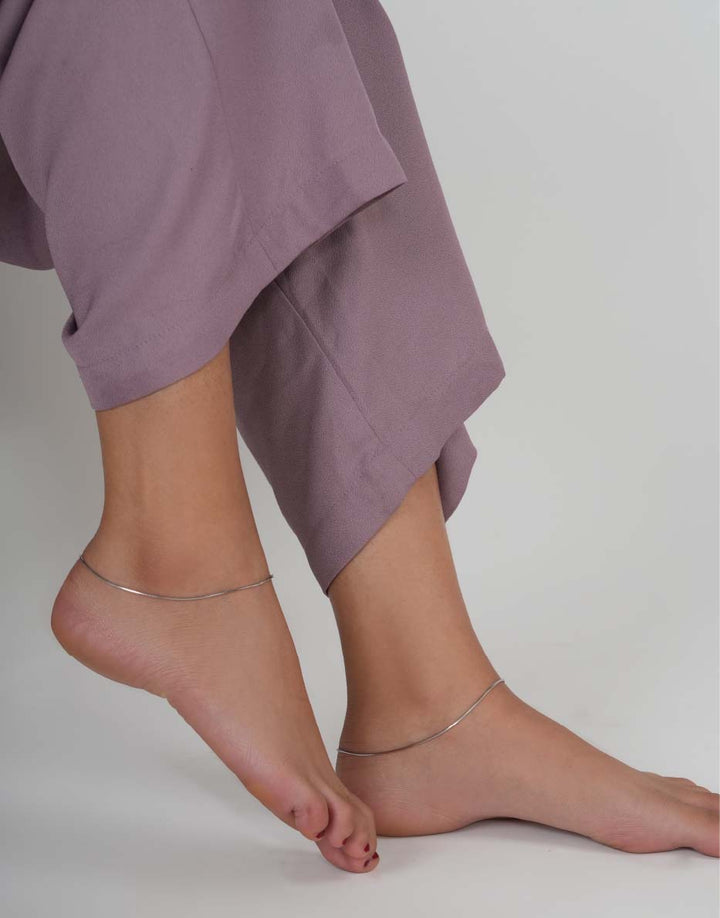 classic sleek snake design sterling silver anklet for women