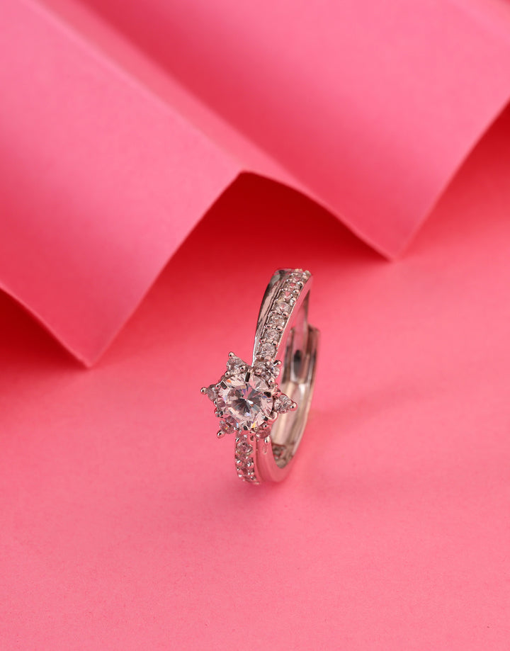 snowflake adjustable sterling silver ring